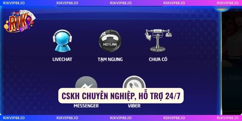 CSKH chuyên nghiệp, hỗ trợ 24/7