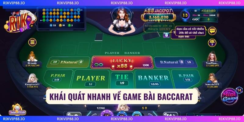 Khái quát nhanh về game bài baccarat 