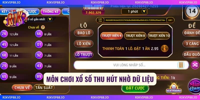 Môn chơi xổ số thu hút nhờ dữ liệu